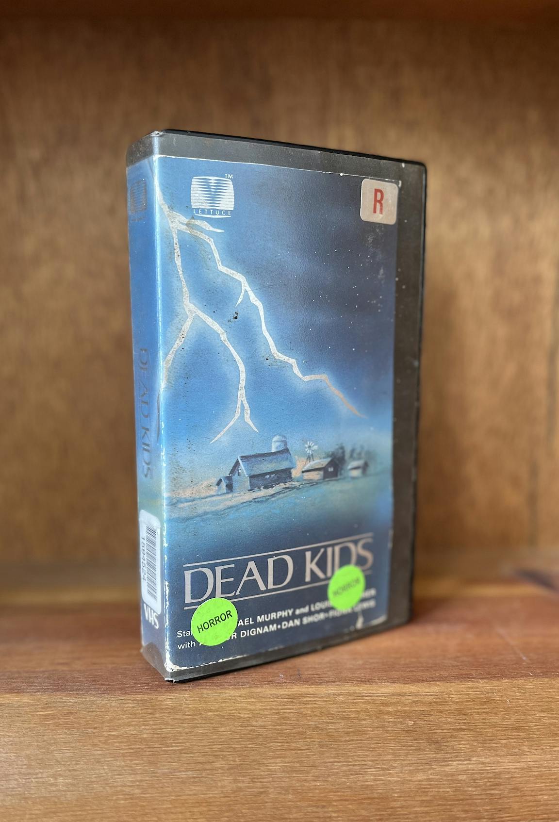 The VHS box cover for Dead Kids.